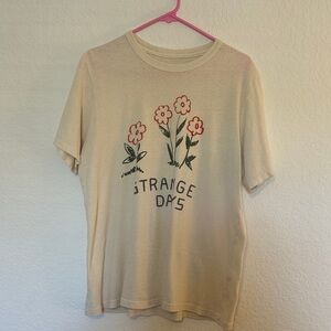 imogene + willie Cream Short Sleeve Graphic Tee